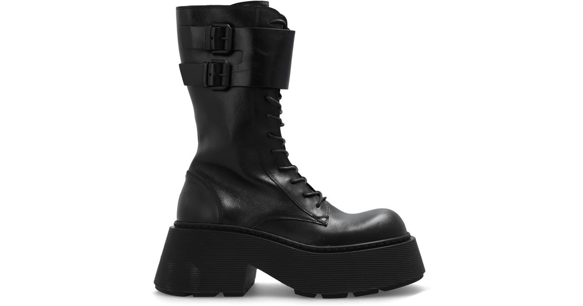 frances gg matelassé platform combat boot