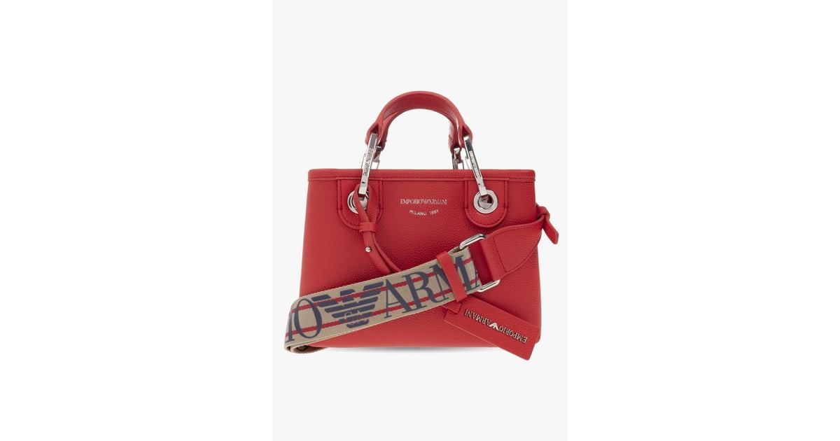 Emporio Armani 'myea Mini' Shoulder Bag in Red Lyst UK