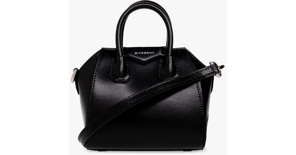 Givenchy 'antigona Micro' Shoulder Bag in Black