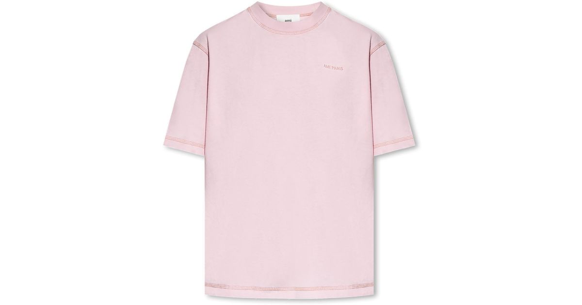 ami-PINK-T-shirt-With-Logo.jpeg