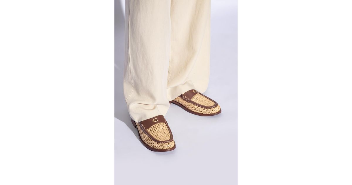 Coach Brown and White Loafers Women main image 2