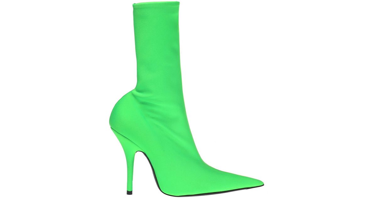 green balenciaga boots