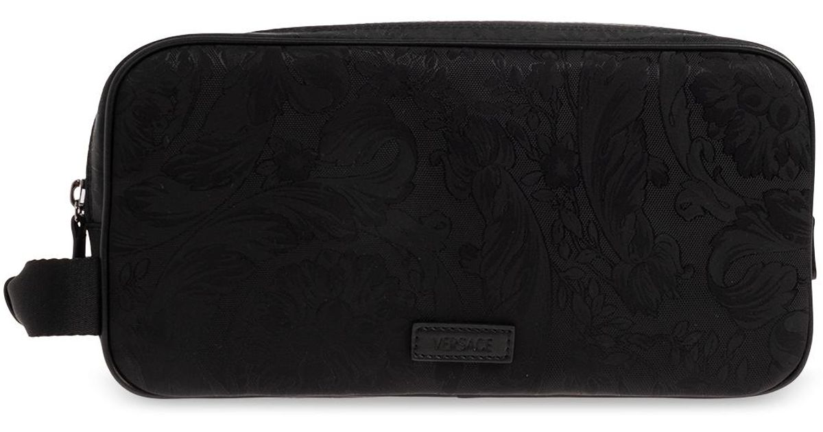 Versace Wash Bag With Barocco Pattern in Black for Men Lyst