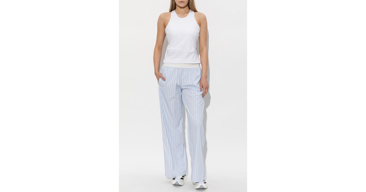 adidas Originals Striped Pattern Trousers in Blue | Lyst