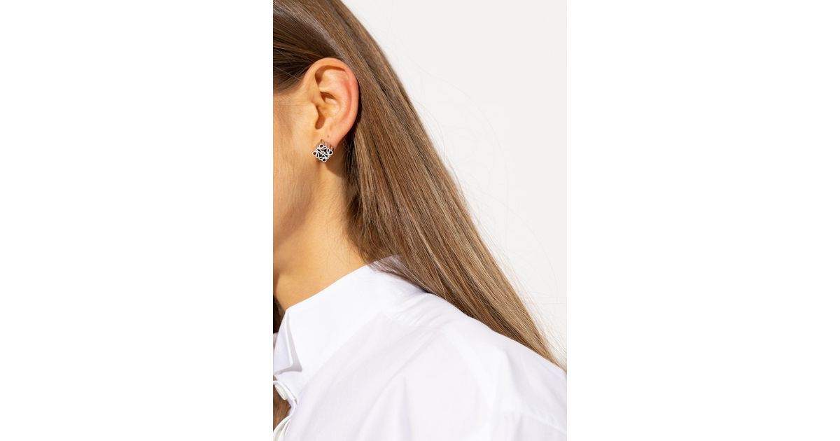 Loewe Womens Frills Earrings Silver – Luxe Collective