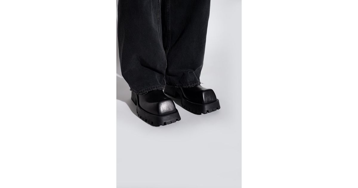 Balenciaga 'trooper' Heeled Derby Shoes in Black | Lyst Balenciaga 'trooper' Heeled Derby Shoes in Black | Lyst
