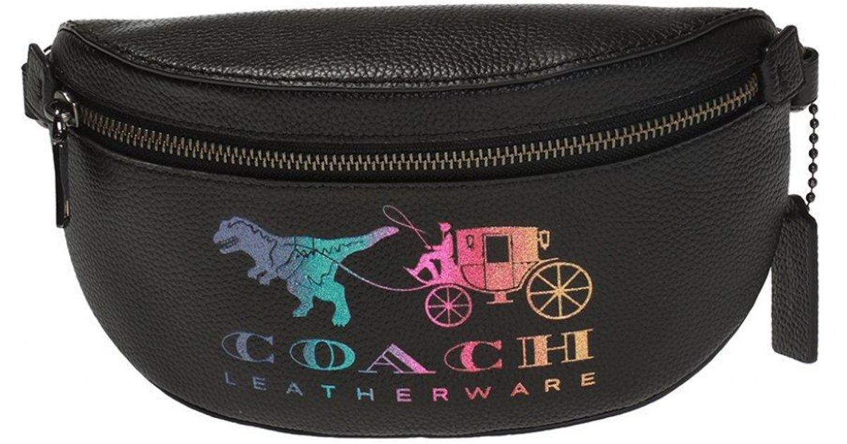 COACH Rexy And Carriage Belt Bag Black Multi | Lyst