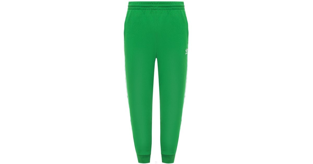 adidas Cotton Logo Sweatpants in Green for Men - Lyst