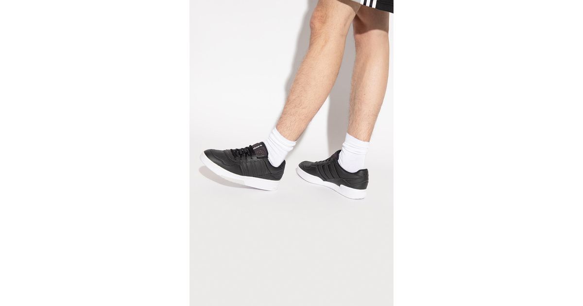 adidas Originals Leather 'courtic' Sneakers in Black for Men | Lyst Canada