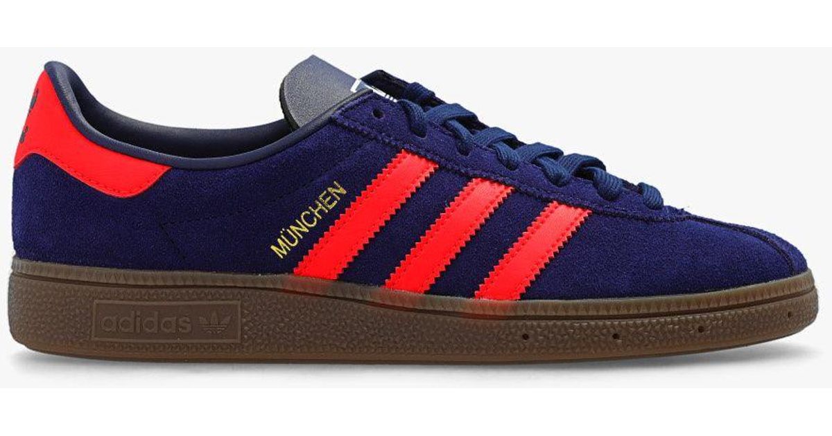 adidas Originals 'munchen' Sneakers in Red for Men | Lyst