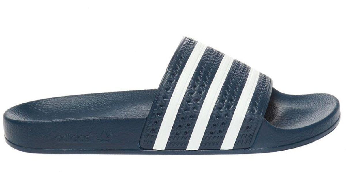adilette slides navy