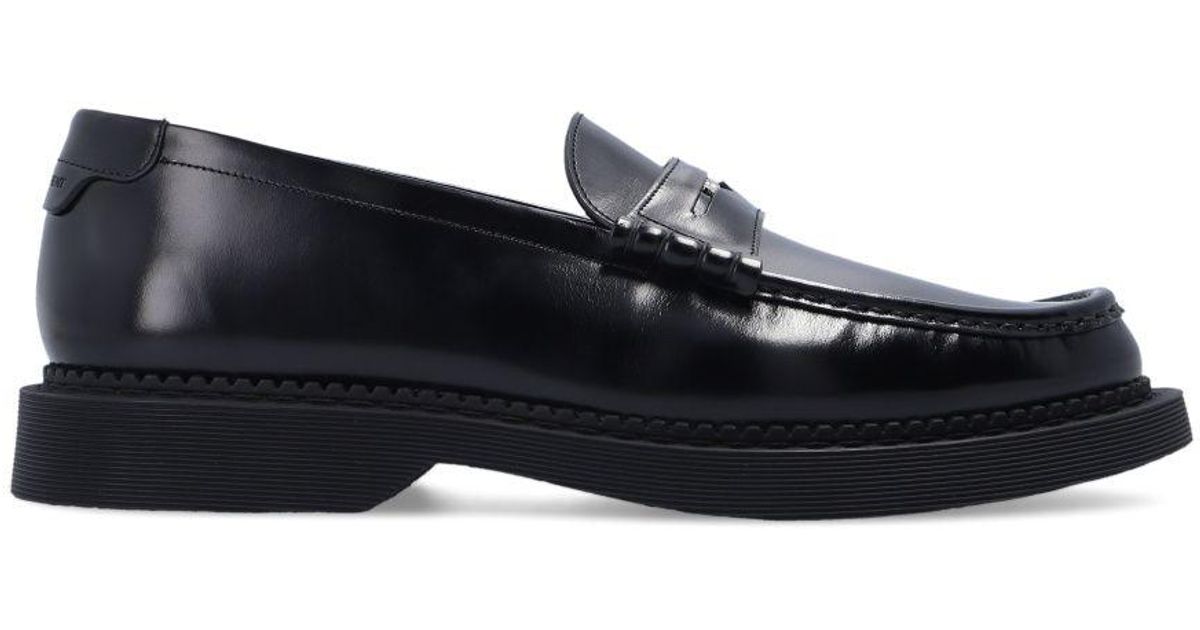 Saint Laurent 'teddy Penny' Loafers in Black for Men | Lyst