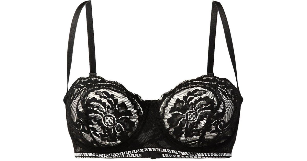 Versace Lace Bra Black Save 40 Lyst
