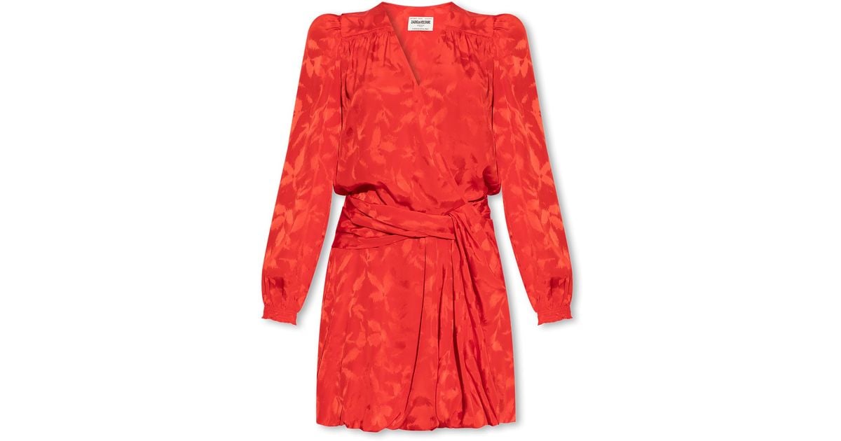 Zadig and voltaire red dress cheap