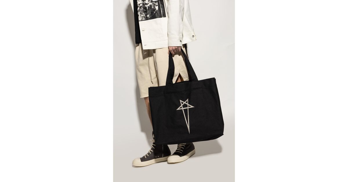 Rick Owens Women's Beach Tote Bag Black