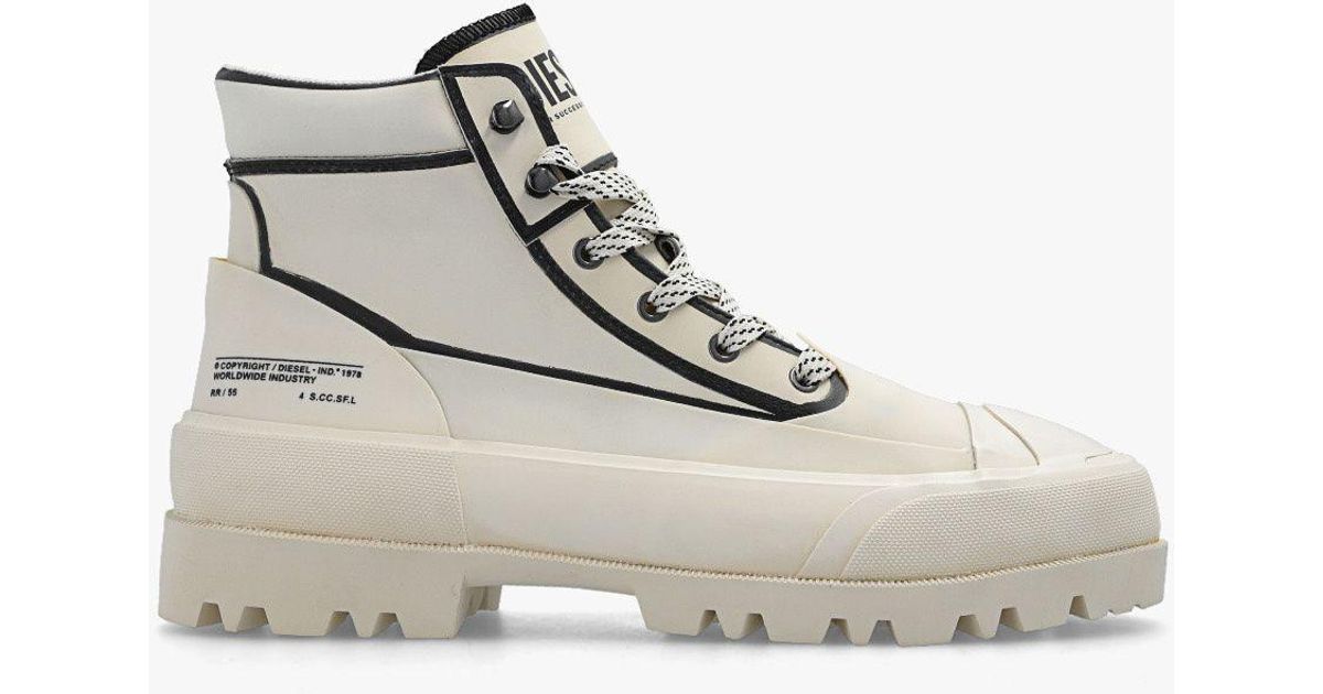DIESEL 'd-hiko Bt X' Boots in White for Men | Lyst
