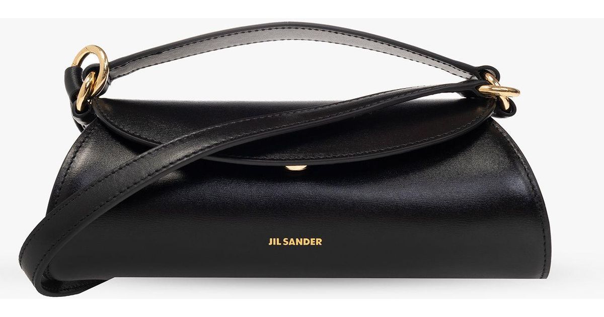 Jil Sander 'cannolo Mini' Shoulder Bag in Black | Lyst