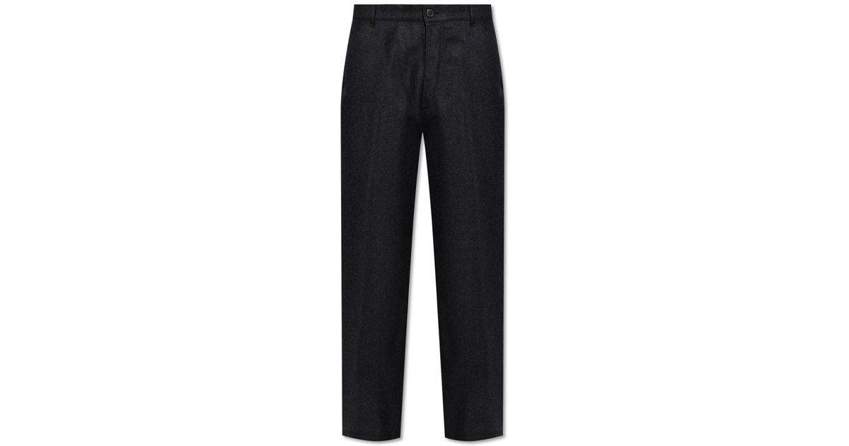 Dries Van Noten Wool Trousers in Black for Men Lyst UK