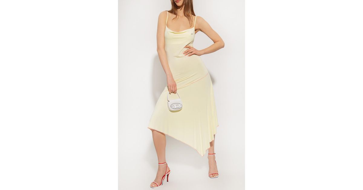 【DIESEL】D Rollas Dress - Yellow Diesel Kids Oval D Logo Dress | Yellow | FARFETCH