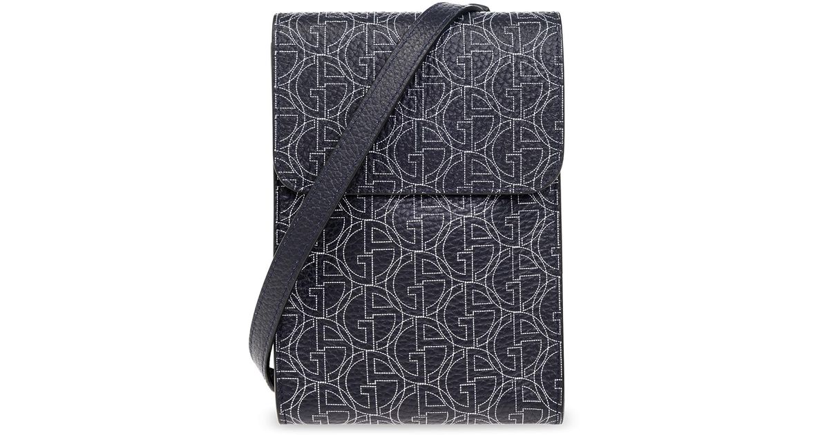 Armani Pouch With Shoulder Strap in Blue for Men Lyst
