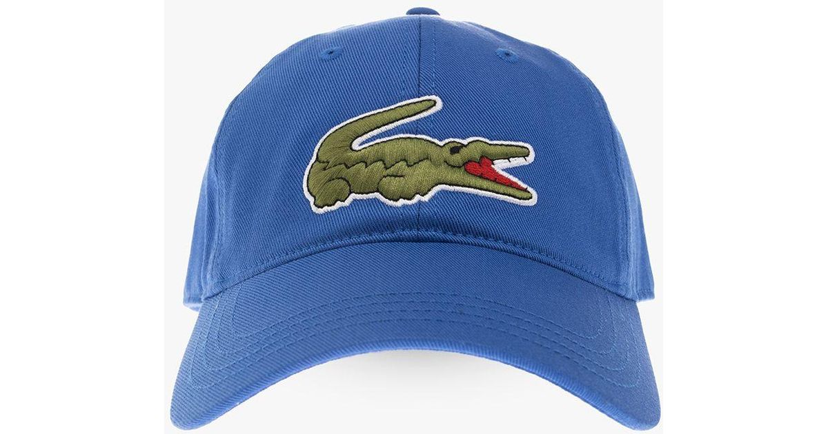Lacoste Baseball Cap With Logo in Blue Lyst