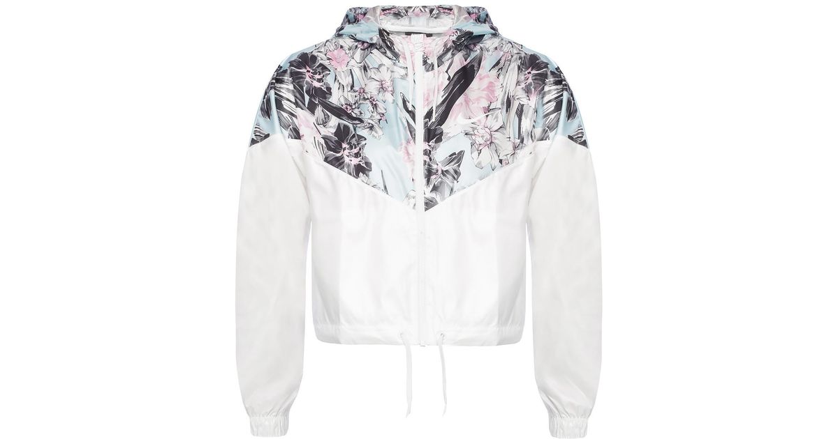 white nike rain jacket