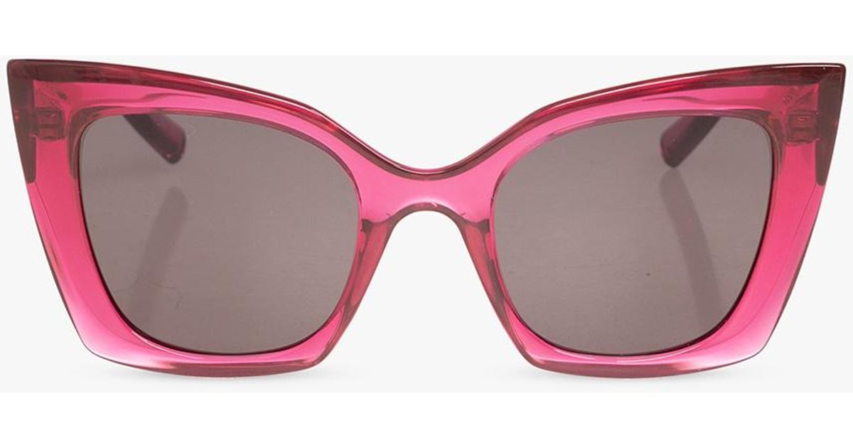 Brand New Pink SAINT LAURENT Cat Eye Sunglasses SL 552 004 Saint Laurent Sun SL 276 Mica 058 Sunglasses - US main image 2