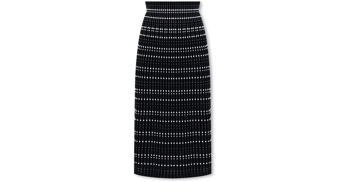 Alexander McQueen Flared Skirt in Black Lyst UK