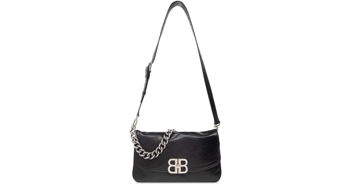 【関税＆送料込み】Balenciaga Bb Soft Flap Medium Purse Balenciaga 'Bb Soft Medium Flap' Shoulder Bag in Black