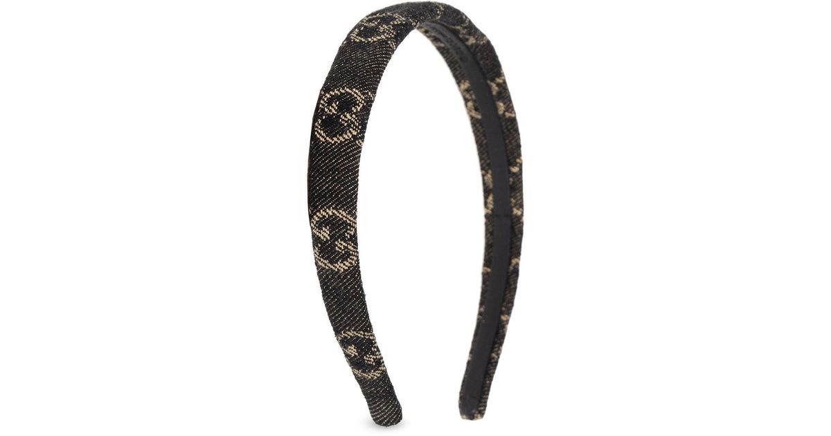 Gucci Headband With Monogram in Black Lyst