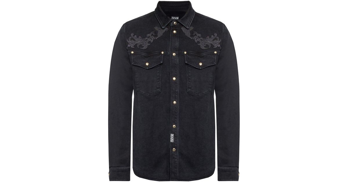 versace denim shirt