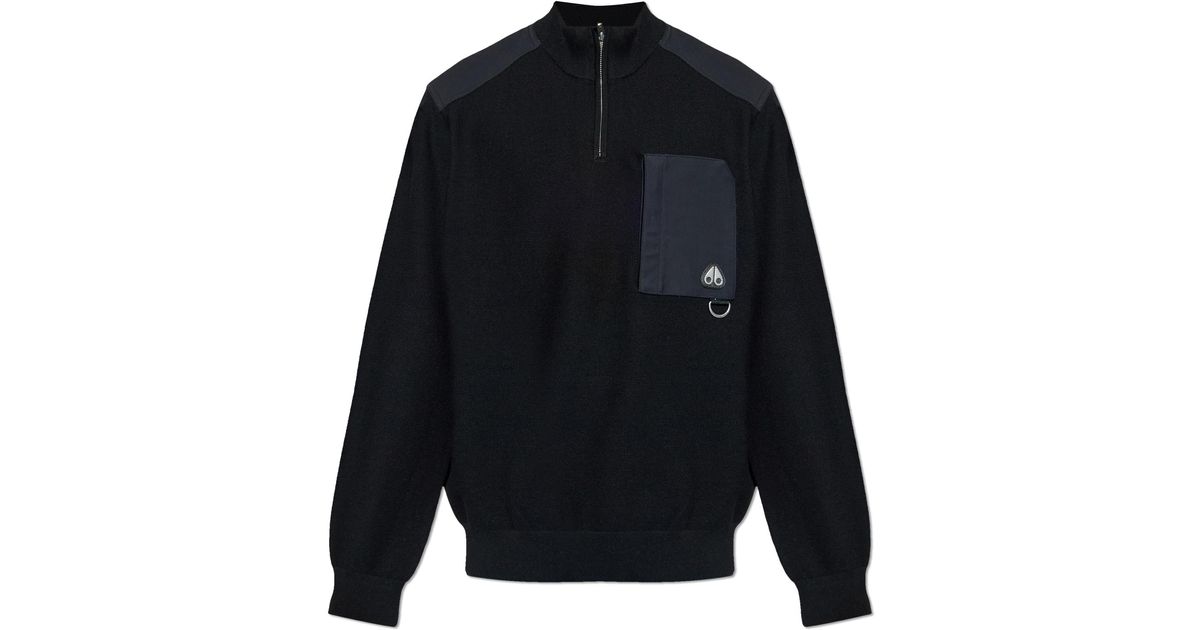 Moose Knuckles Sweater 'Elowan' in Blue for Men | Lyst UK