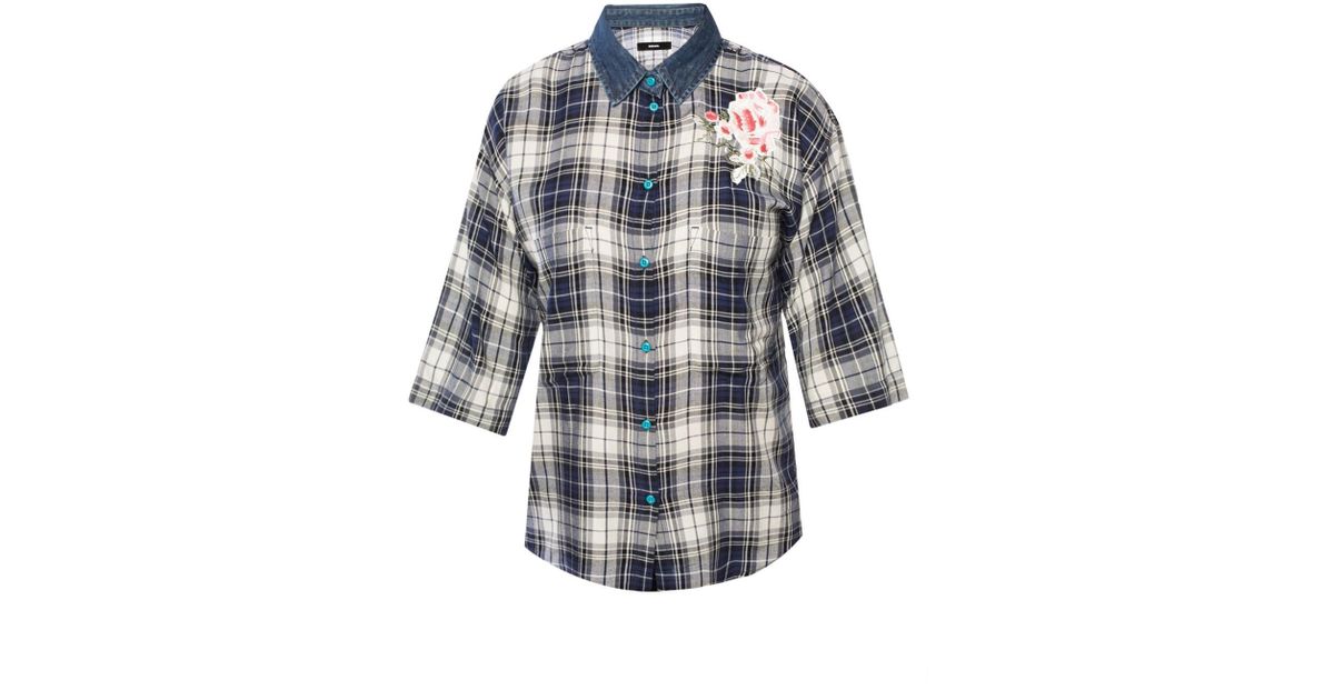 denim check shirts