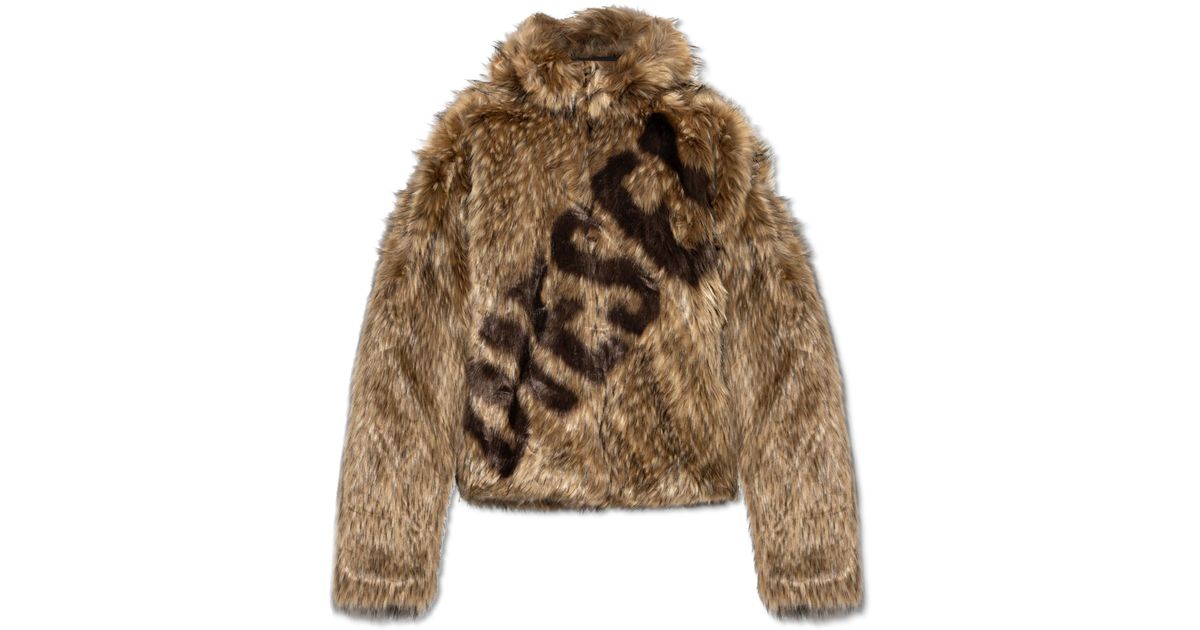 diesel-beige-Faux-Fur-W-Mag-