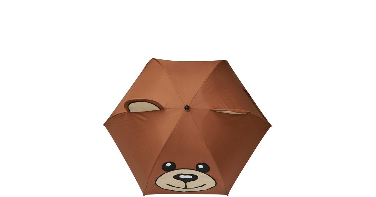 moschino brown bear umbrella
