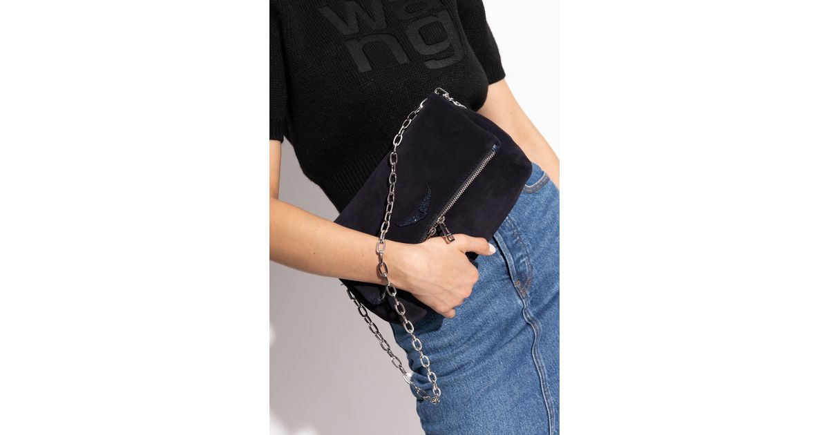 Zadig &amp; Voltaire Shoulder Bag Rocky in Black | Lyst