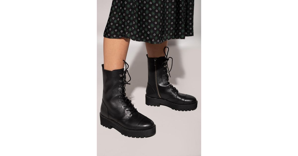 MICHAEL Michael Kors Leather 'bryce' Ankle Boots in Black - Lyst