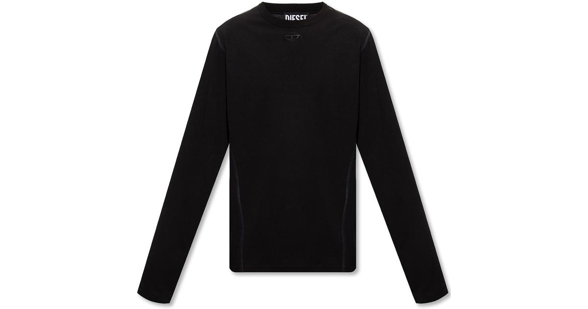 LV 3D Embroidered Long-Sleeved Tshirt - Men - Ready-to-Wear