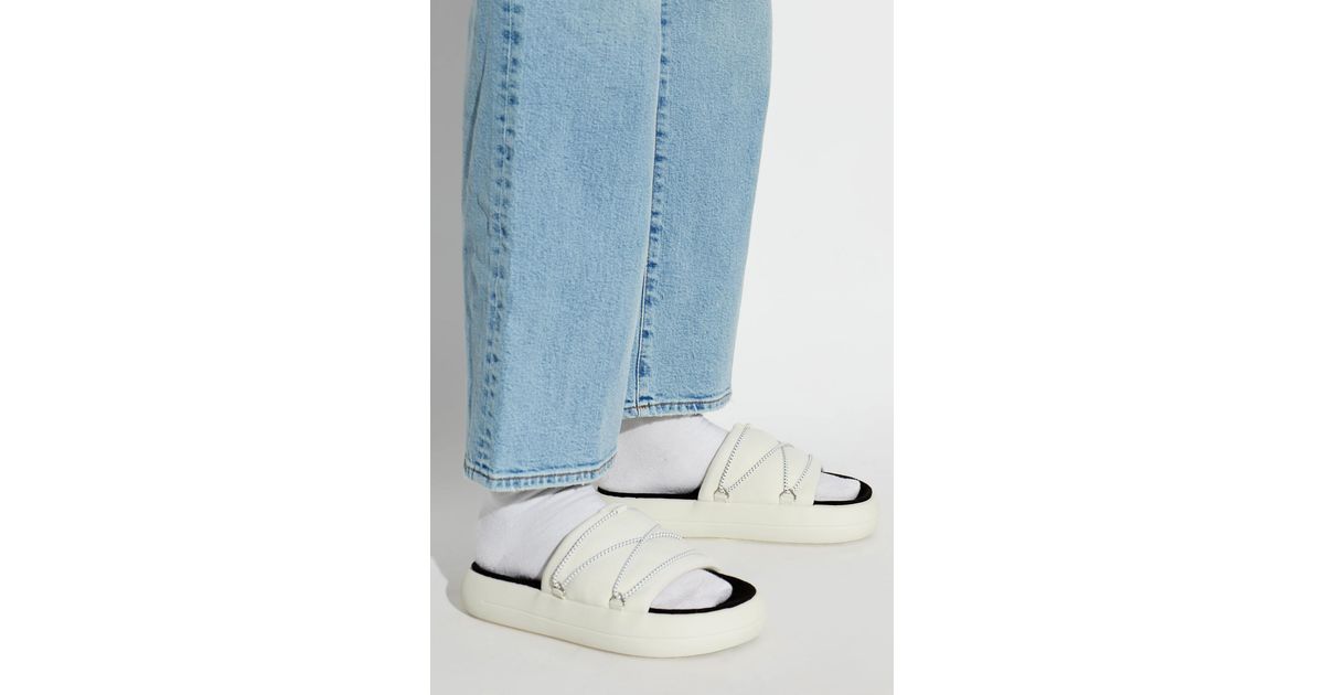 Moon Boot 'Mb Icon Slide' Slides in Blue | Lyst