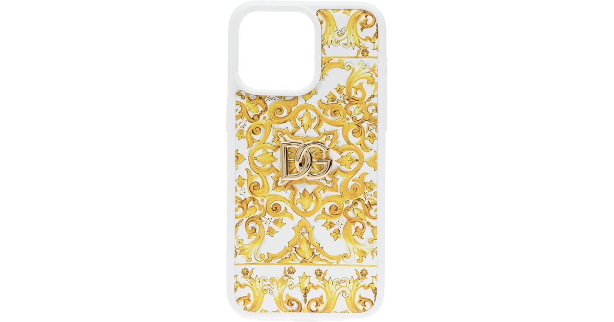 Dolce & Gabbana Case For Iphone 15 Pro Max, in Metallic | Lyst Canada