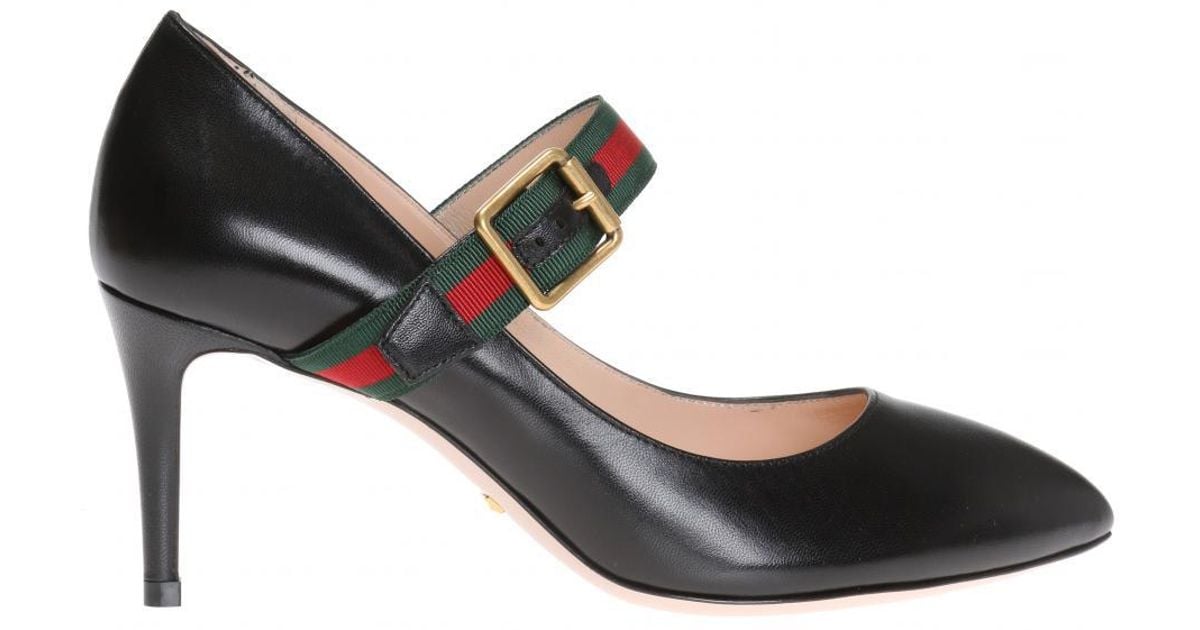 Gucci Leather Sylvie Pump in Nero Black (Black) - Save 21% - Lyst