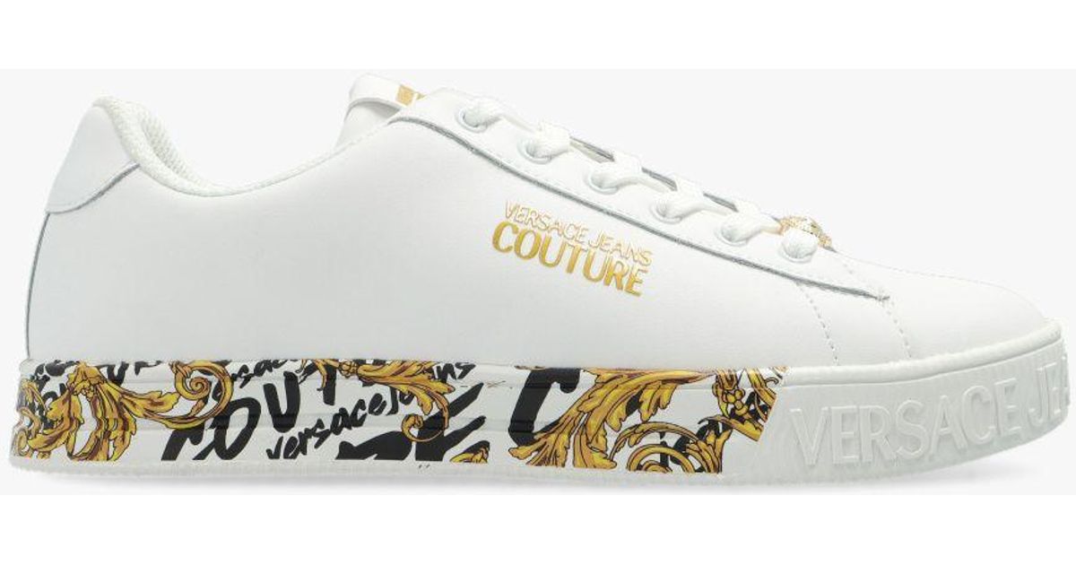 Versace Jeans Couture Brooklyn Logo Leather Low-Top White Sneaker Trainer -  Footwear from N22 Menswear UK