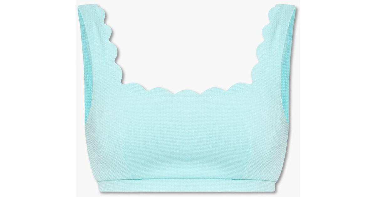 Marysia Swim 'palm Springs' Bikini Top in Blue Lyst