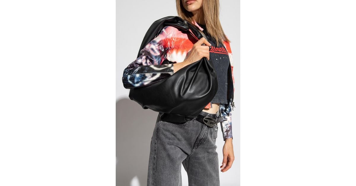 DIESEL 'Grab-D' Hobo Bag in Black | Lyst
