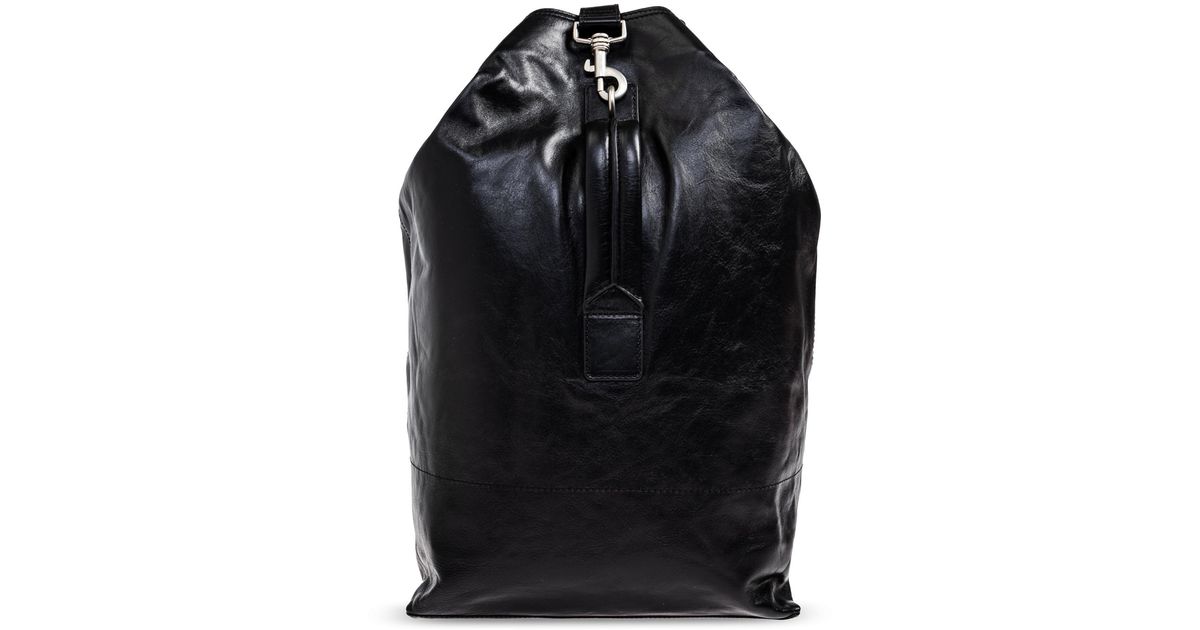 Dries Van Noten Leather Backpack in Black for Men | Lyst UK