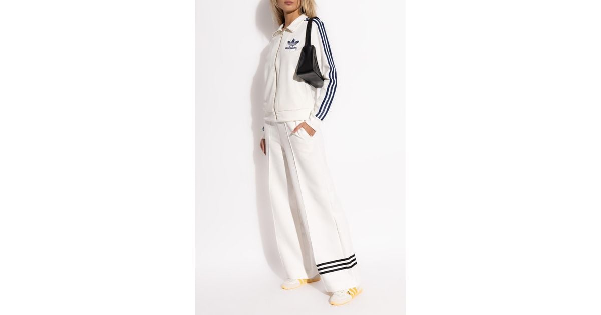 adidas track pants wide leg