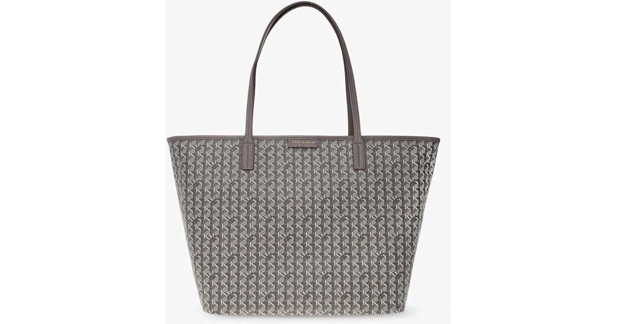 トートバッグ Tory Burch Ever-Ready' Small Grey Fabric Shopping Bag Tory Burch 'Ever-Ready' Shopper Bag in Grey | Lyst Canada