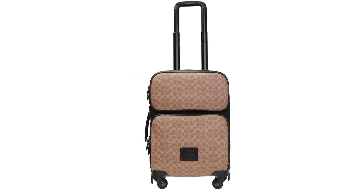 COACH®  Wheeled Carry On In Signature Canvas