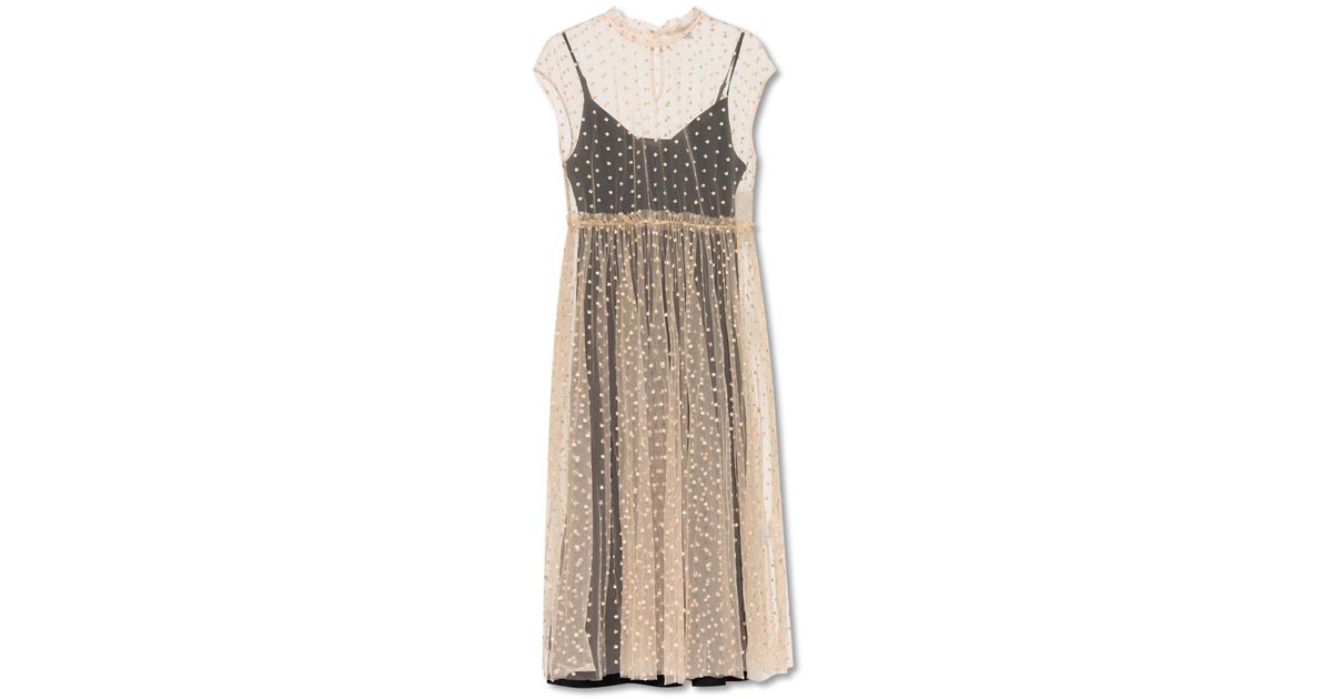 AllSaints 'arya' Tulle Dress in Pink Lyst UK