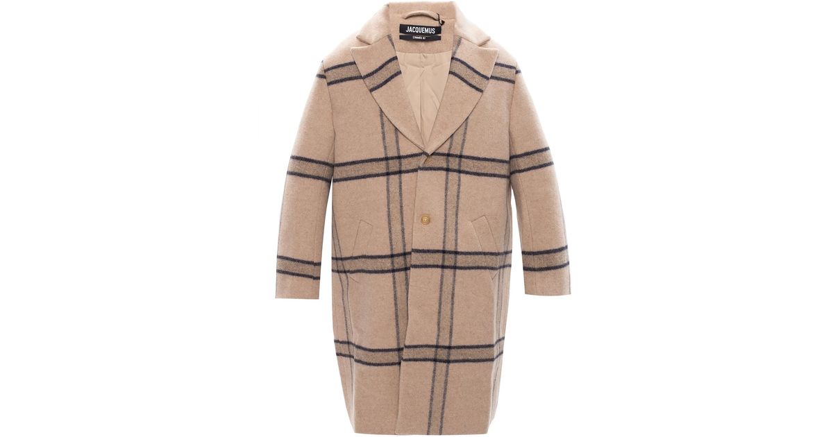 Jacquemus 'le Manteau' Coat Beige in Natural for Men | Lyst